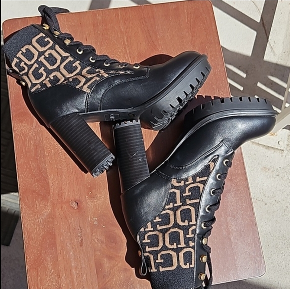Guess grows ankle heel boots lace-up Size 10 - Picture 8 of 15